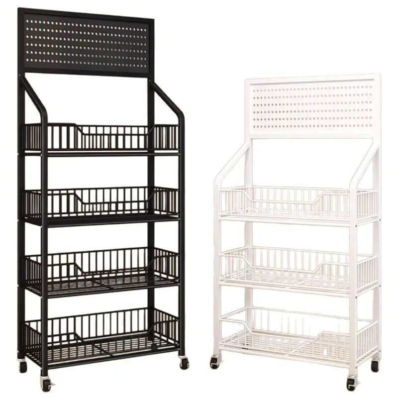 

Snack multi-layer storage racks, supermarket shelves, convenience store mobile racks, diagonal basket frames