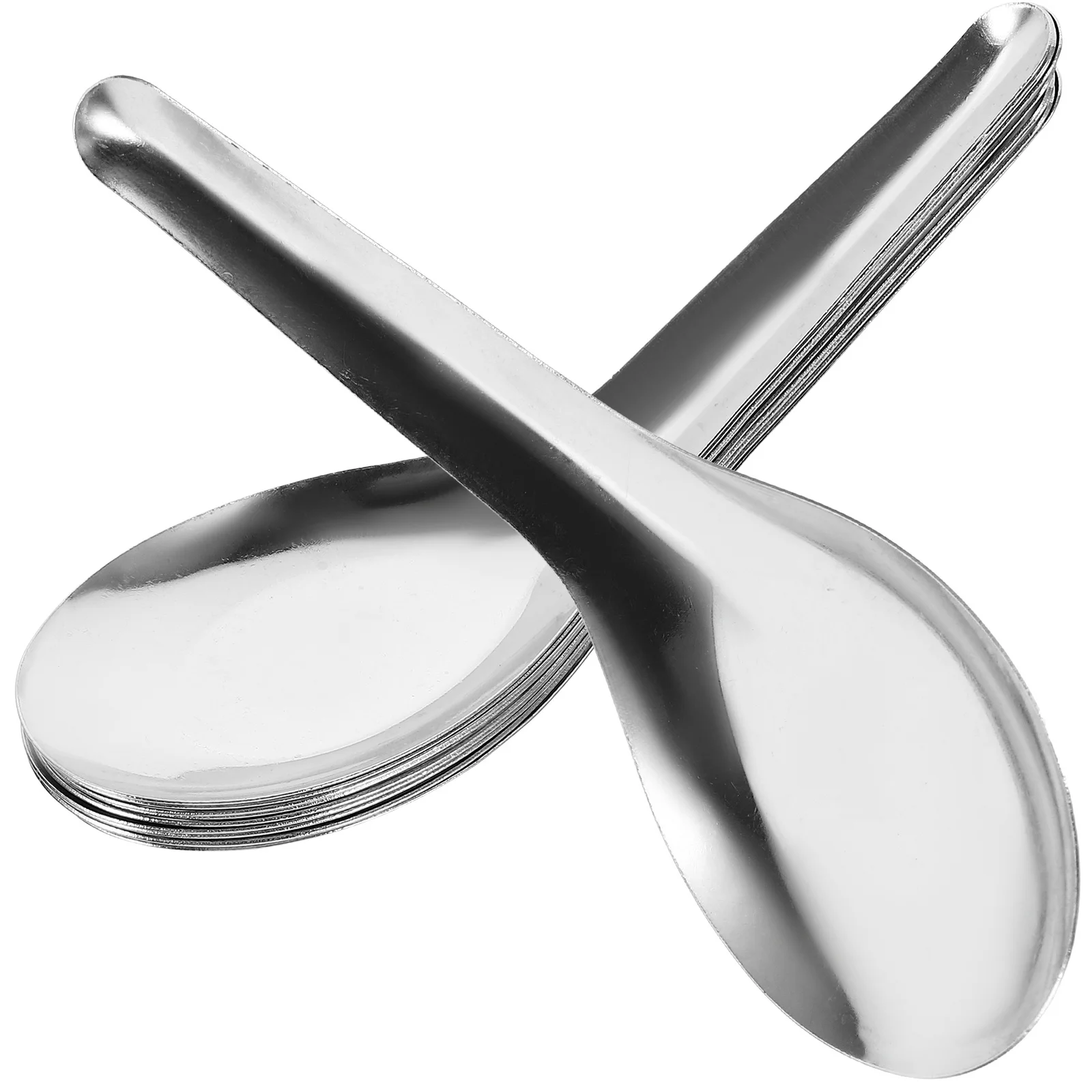 

Small Stainless Steel Spoons 10pcs Set for Food Jars Tea Soup Dessert Reusable Kitchen Utensils Convenient Tableware Supply