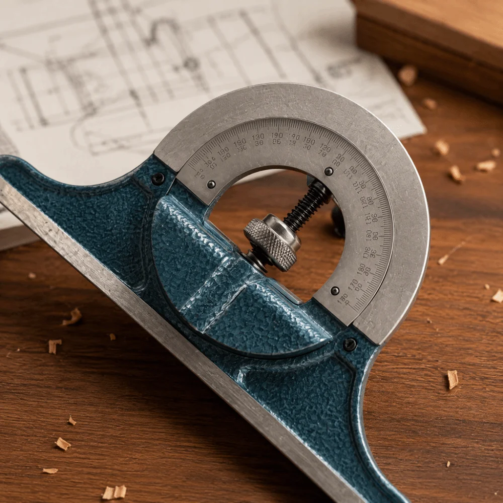 4pcs-carbon-steel-combination-angle-square-set-0-180°-din-grade-bevel-protractor-kit-universal-adjustable