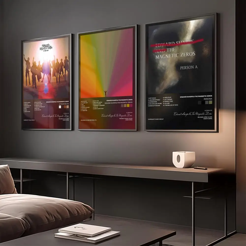 Band E-Edward Sharpe & The Magnetic Zeros Poster Home Wall Decoration Artwork for Bedroom Office Living Room Interior Display
