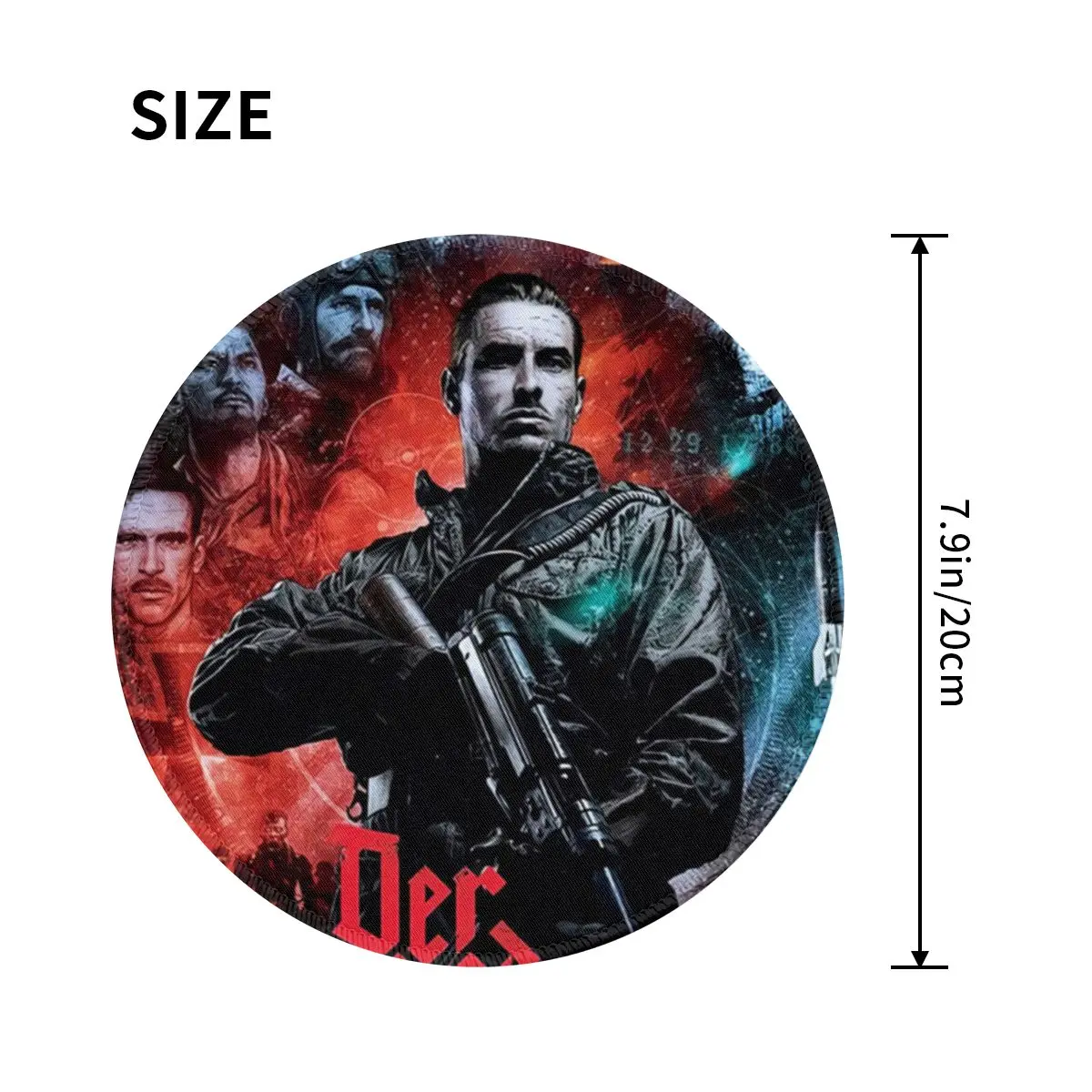 Calls Of Duty Round Mouse Pad Zombies Void Bow Cool Kawaii Rubber Gaming Mousepad For PC Laptop Computer Anti-Slip Mouse Mats