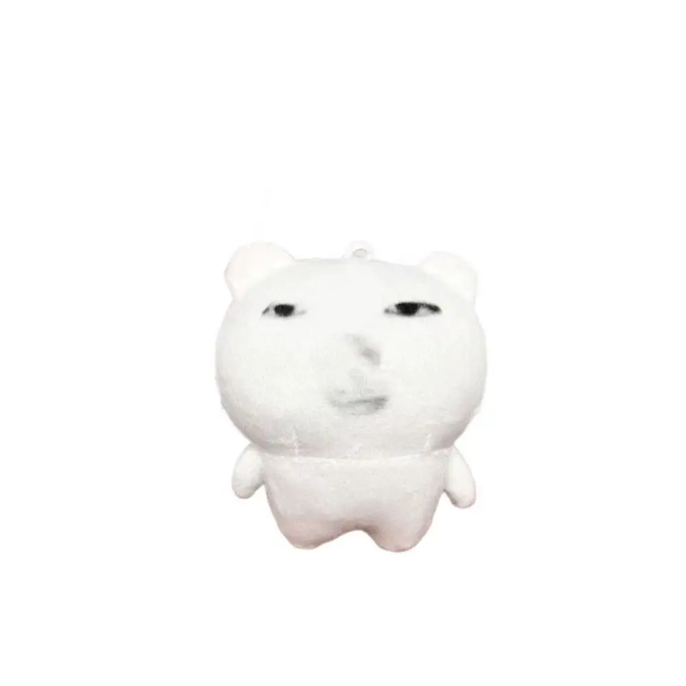 Hanging Ornament Expression Plush Keychain Bag Charm Cartoon Funny Plush Doll 10cm Stuffed Doll Expression Pendant Kids
