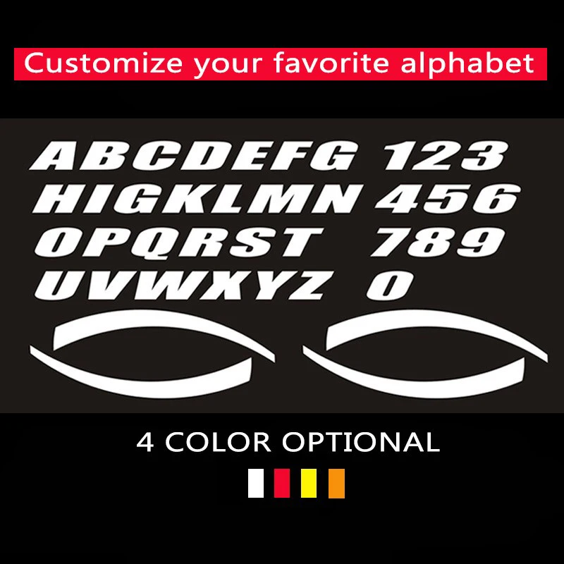 

2.7cm Height Car Tire Wheel Stickers Car Tuning Universal 3D Permanent PVC Lettering Sticker Personalized Automotive Accessories