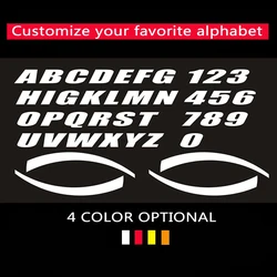2.7cm Height Car Tire Wheel Stickers Car Tuning Universal 3D Permanent PVC Lettering Sticker Personalized Automotive Accessories