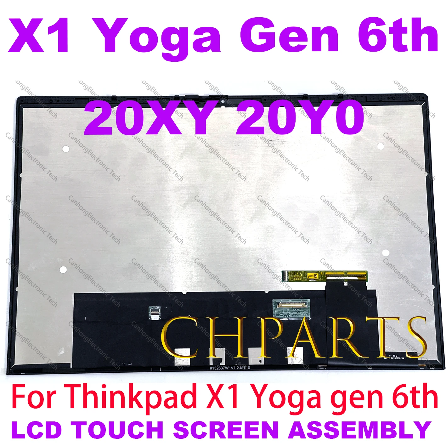 Imagem -02 - Lenovo-thinkpad x1 Yoga Gen Laptop Touch Screen Montagem Lcd Display Wuxga 1920x1200 Wquxga 3840x2400 Gen 6