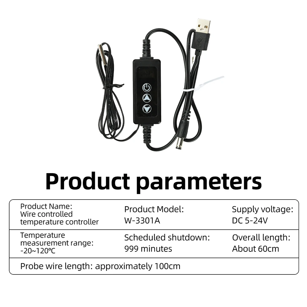 Intelligenter digitaler Temperaturregler W-3301A, Dual-Modus Heizung und Kühlung, Kindersicherung, präzise Klimasteuerung für Zuhause – Detail 7