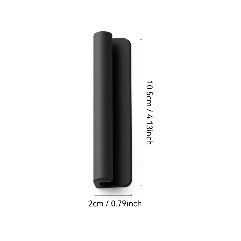 Silicone Pencil Holder Self-Adhesive Flexible Protective Sleeve Solid Color Anti-loss for Pencil 1st/2nd Generation