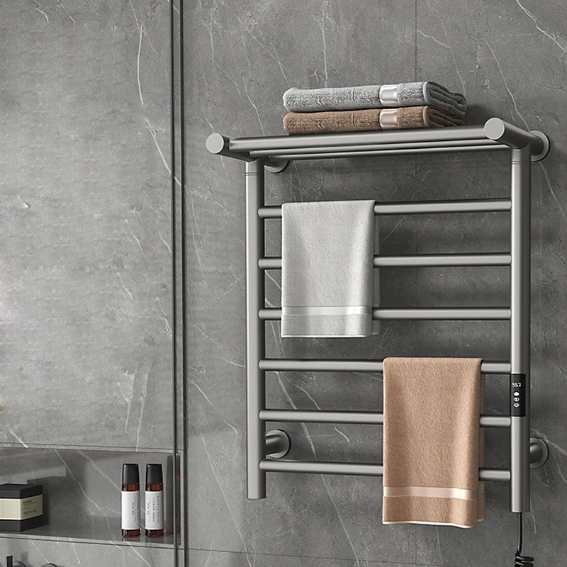 

Towel Warmer 304 Stainless Steel 30-70°C adjustment 1-9H timing Smart Heated Electric Towel Rack 50*66*23.5cm 110V/220V