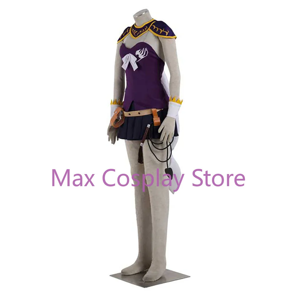 Max Anime Lucy Heartfilia Cosplay Costume Purple Version Lucy Cosplay Dress Full Set Halloween Costume For Women Men Cos YW