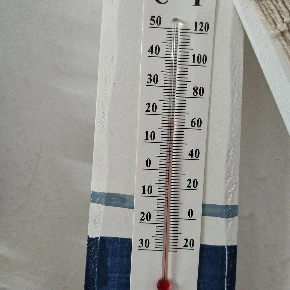

Wooden Oar Thermometer Home Decor Decorations Bar Counter Paddle Shape Craft Ornament