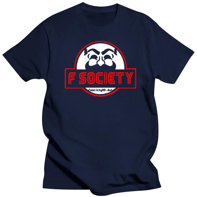 Fsociety Mr. Robot Movie Logo Men'S Black T-Shirt Size S M L Xl 2Xl 3Xl Full-Figured Tee Shirt