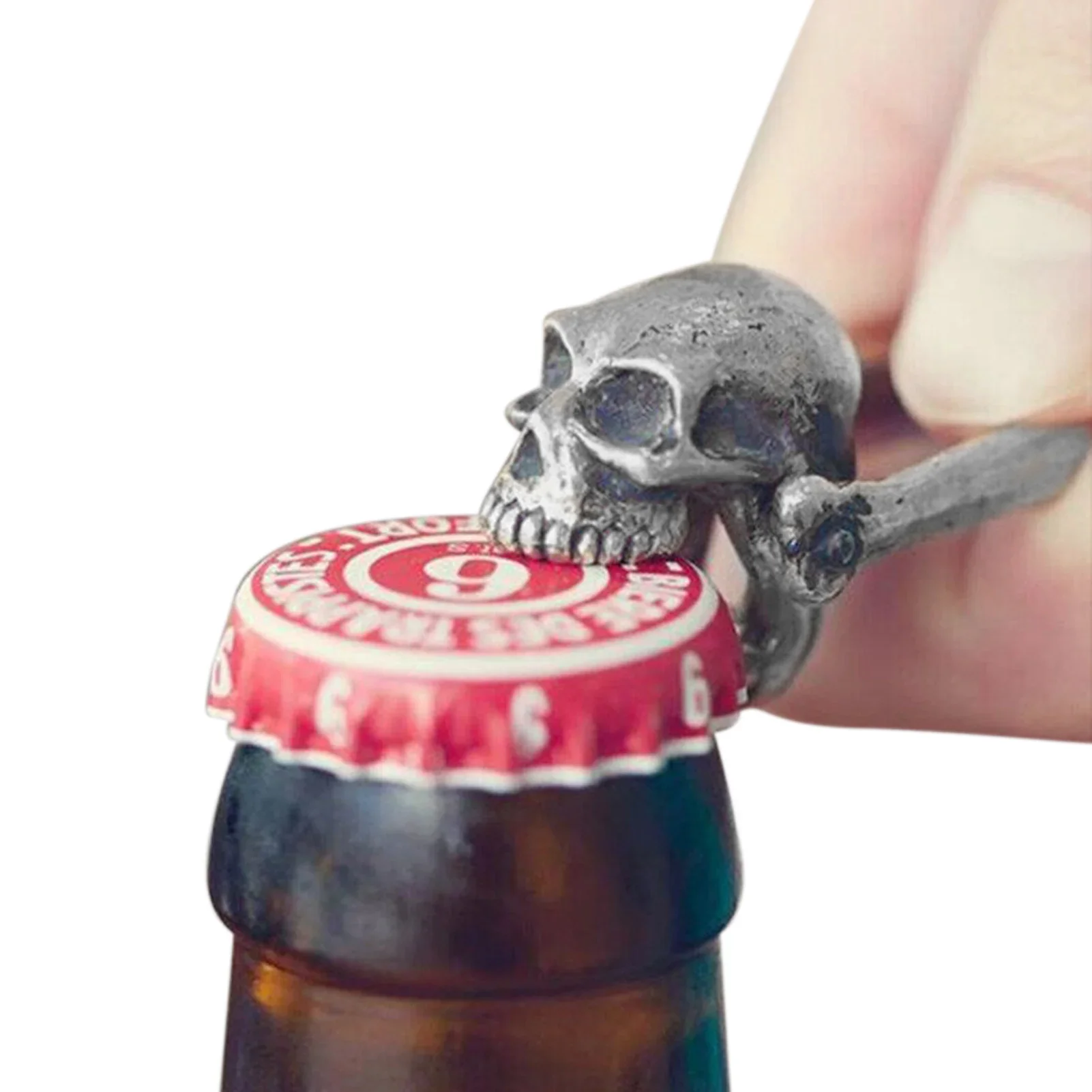 1pcs Creative Skull Head Shaped Bottle Can Opener Stainless Steel Alloy Bottle Opener Homes Restaurants Bars Accessories