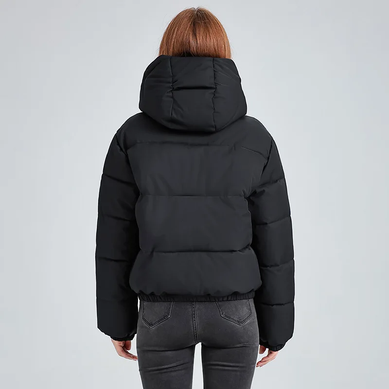 PinkyIsBlack Winter Cotton Padded Jacket Clothes 2025 New Female Korean College Loose Hooded Bread Jacket Short Student Jacket