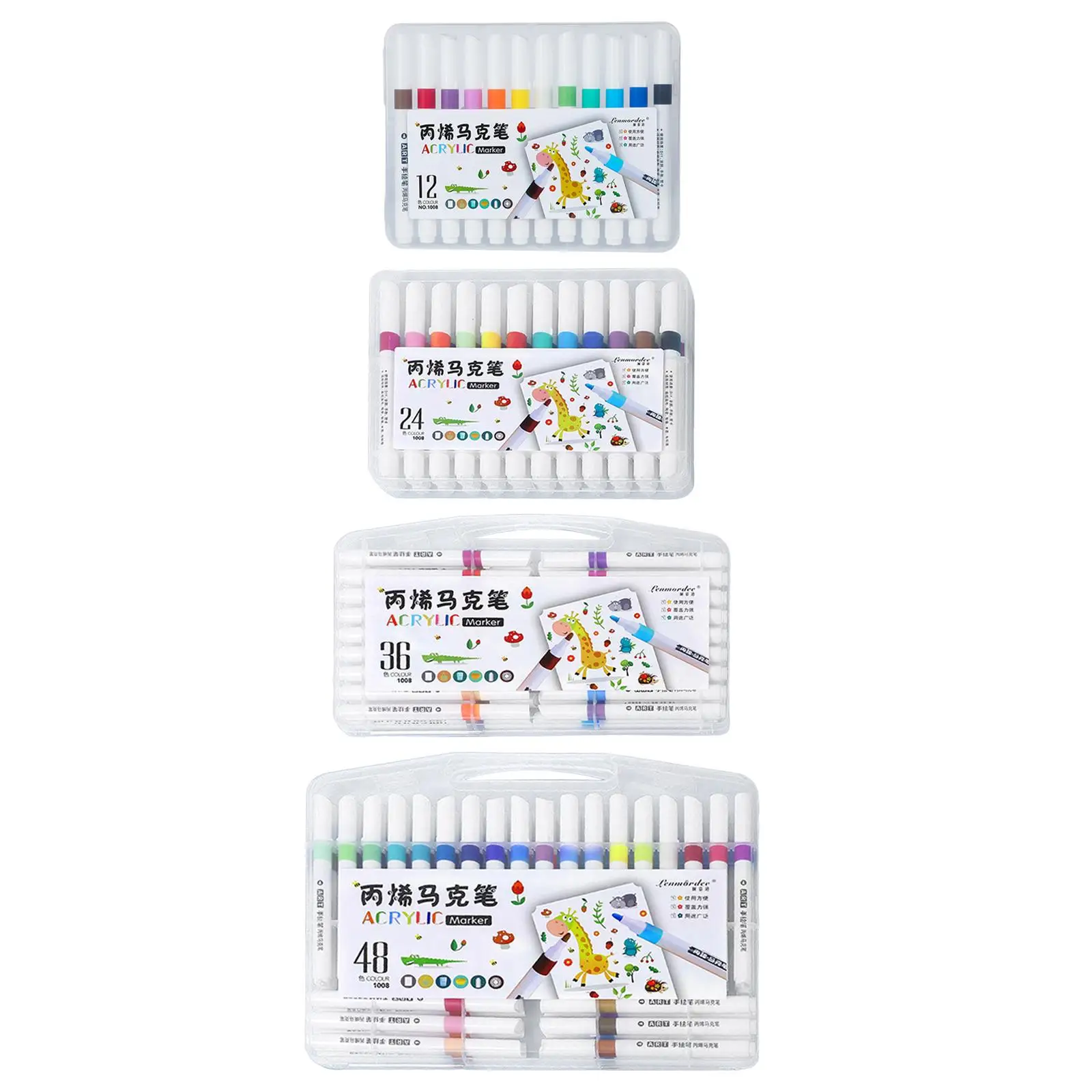 Acrylic Paint Pens Professional Waterproof Painting Quick Drying Marker Pens Set for Wood Mug Window Glass Art Craft Supplies