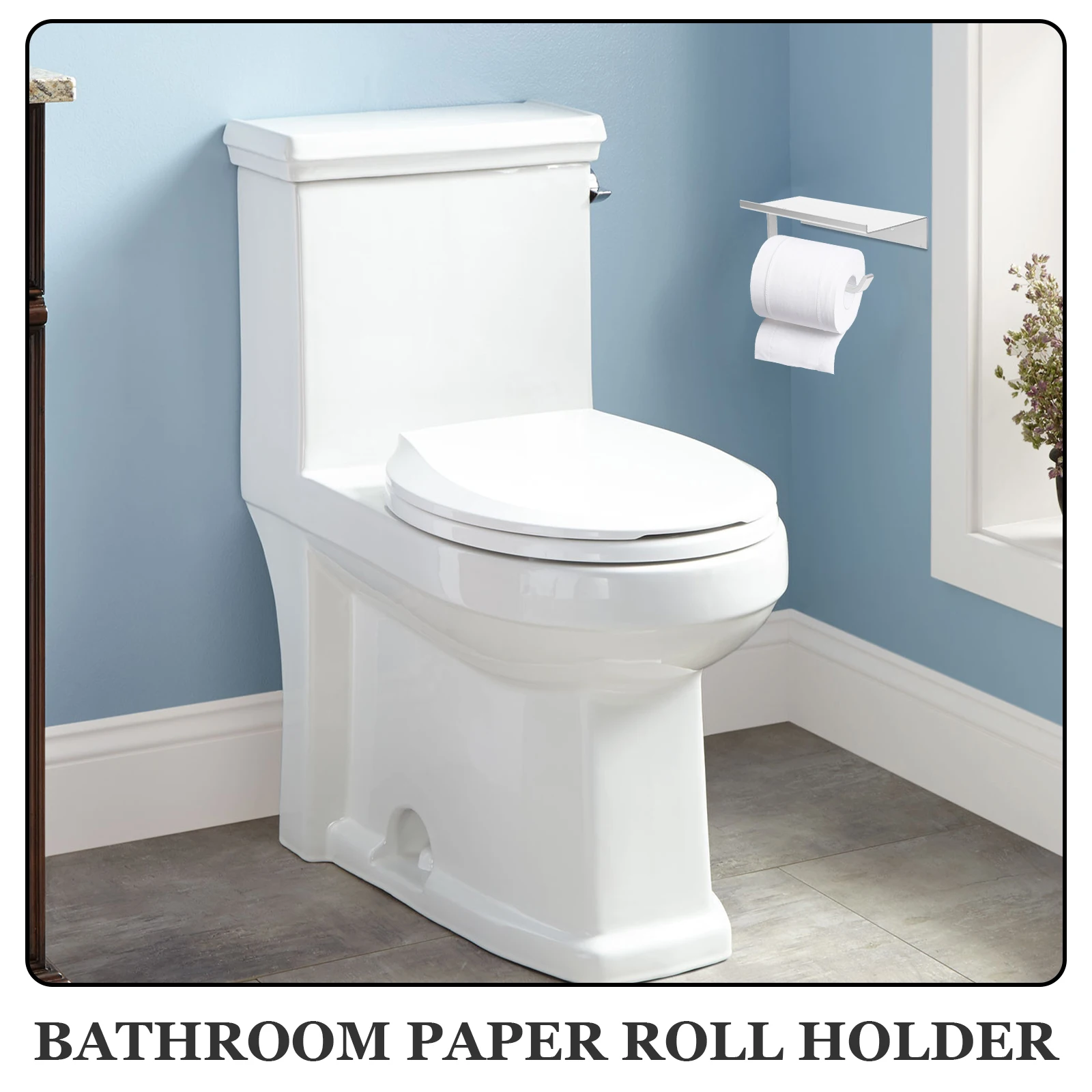 

Утолщенный алюминиевый держатель для туалетной бумаги, настенная полка, стеллаж для хранения в ванной комнате, диспенсер для полотенец, аксессуар