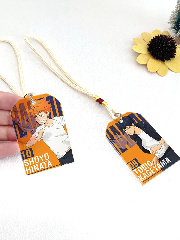 Anime Haikyuu!! Shoyo Hinata Tobio Kageyama Cosplay Crystal Amulet  Exquisite Simple Cartoon Ambitus