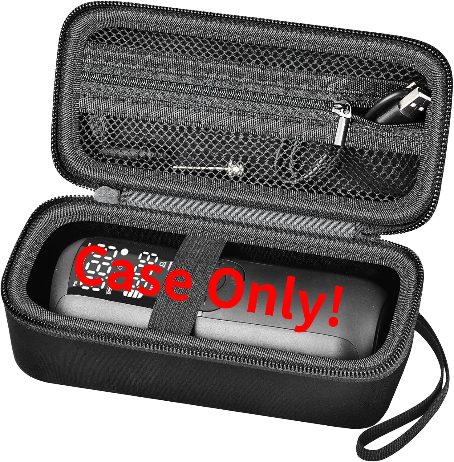 Case Compatible with Woowind LP1/ for LILTSDRAE Tire Inflator, Portable Air Compressor Storage Bag for Flexible Hose(Box Only)