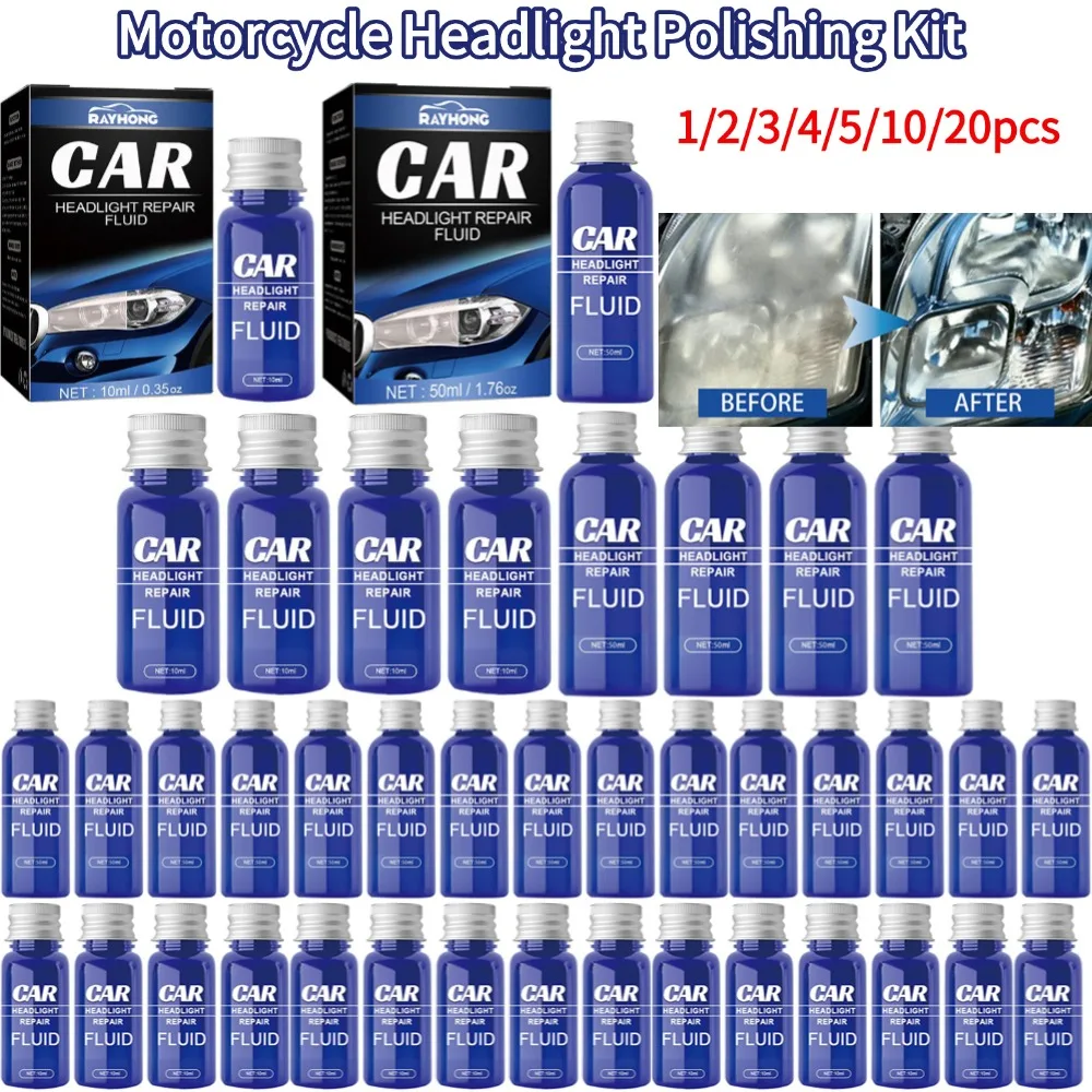 Ceramic Coating Headlight Auto Lamp Crystal Polish Motorcycle Headlight Repair Headlight Coating Nano Nano Fluid Polishing Kit