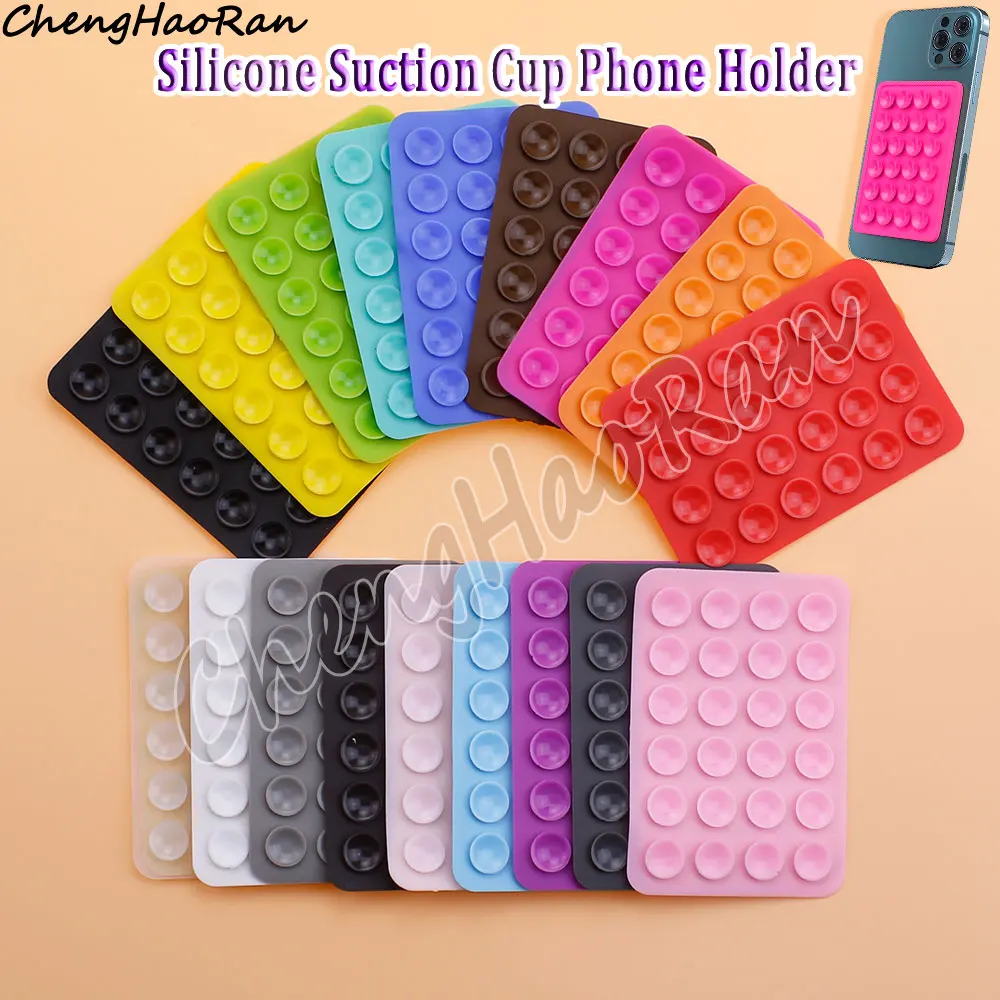 10 Pcs Double-Sided Silicone Suction Cup Fixing Pad Suction Cup Back Silicone Non-slip Phone Holder Suction Cup Accessories