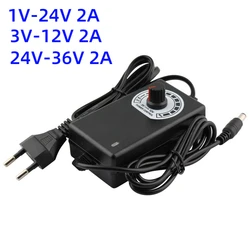 Adjustable Power Supply Converter DC 3V 5V 9V 12V 24V 36V 1A 2A 220V To 3 9 12 24 36 V Volt Power Adapter 1A 2A SMPS Source