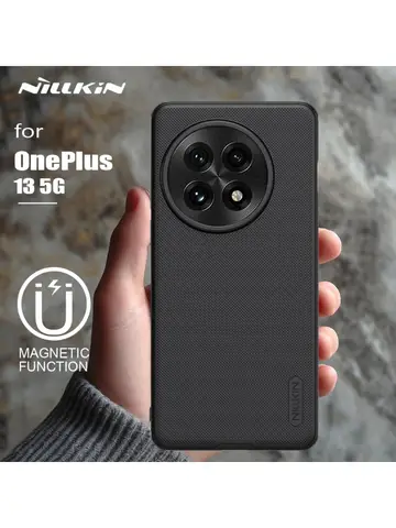 OnePlus 13 5G 케이스용 Nillkin Super Frosted Shield Magsafe 마그네틱 슬림 소프트 엣지 뒷면 커버용 초박형 하드