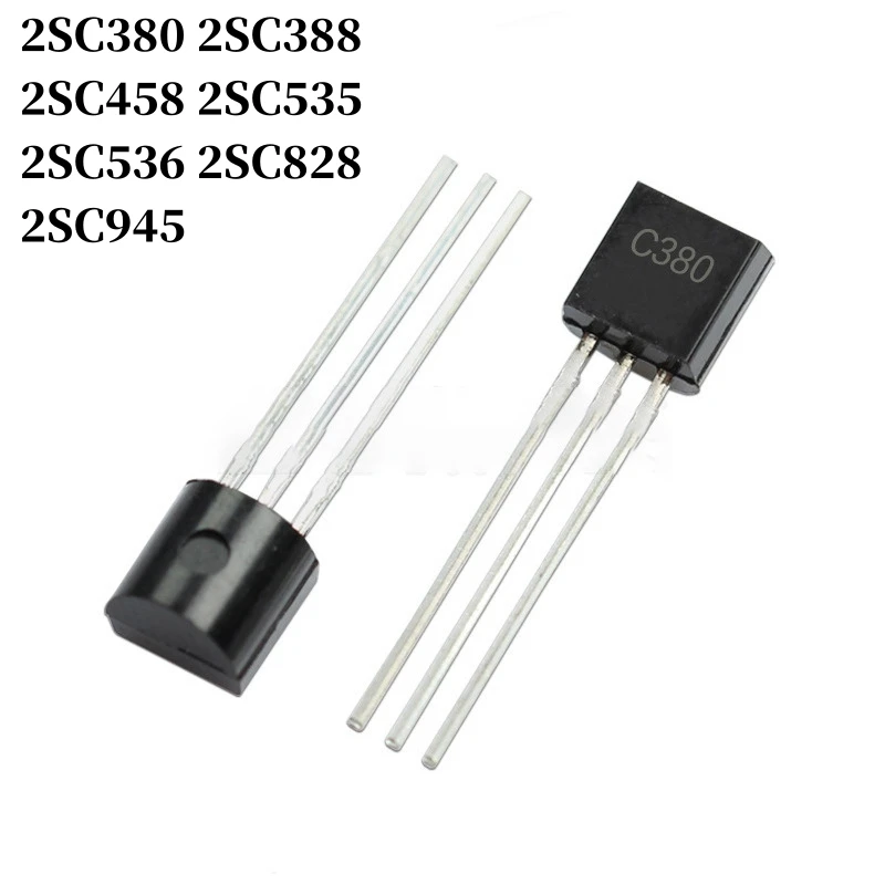 100~1000Pcs 2SC380 2SC388 2SC458 2SC535 2SC536 2SC828 2SC945 DIP Transistor TO-92 NPN Bipolar Amplifier Transistor