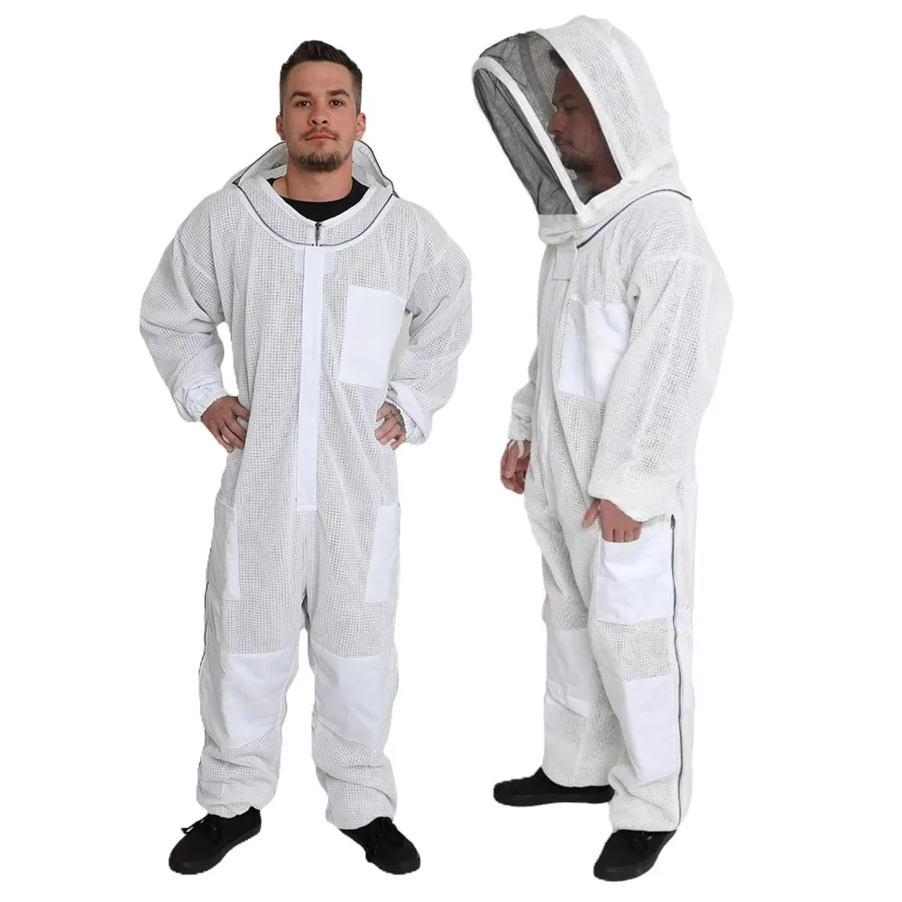 3 Layer Ventilated Bee Suit for Apiarist, Breathable & Durable - Protection and Safety for All Beekeepers Protective Clothing