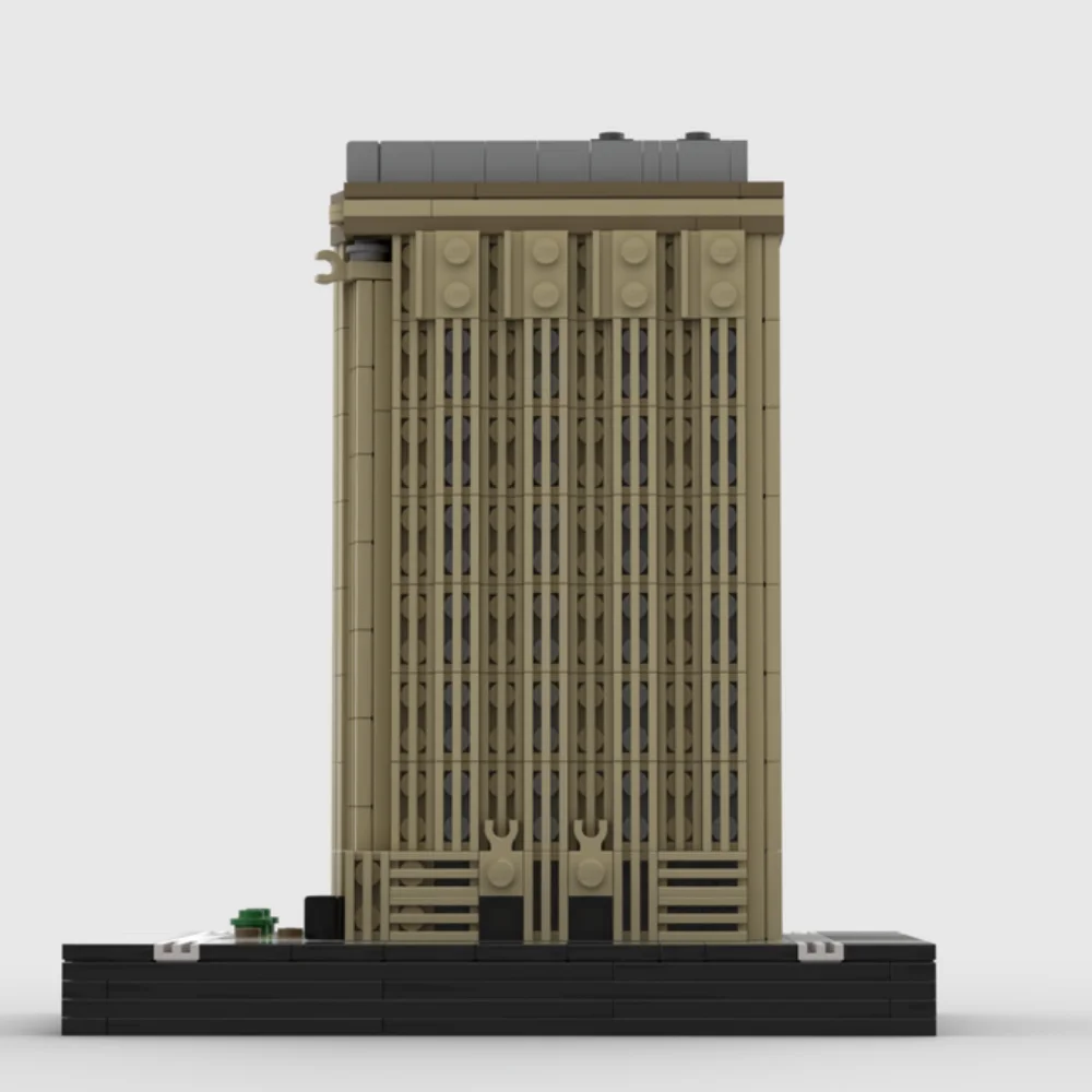 MOC-41563 512pcs Flatiron Building at 1/650th Scale by FunnyTacoBunny PDF instructions building block model toy for kids