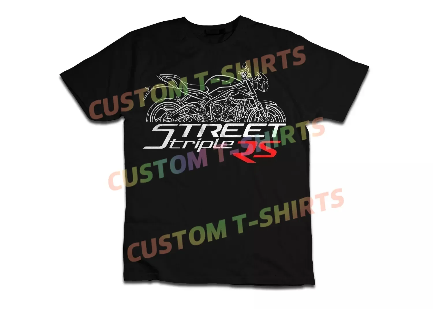 

2025 Men T Shirt Casual Triumphs Street Triple S R RS Moto2 Motorcycle for Riders T-shirt Graphic Summer 100% Cotton S-3XL Tee