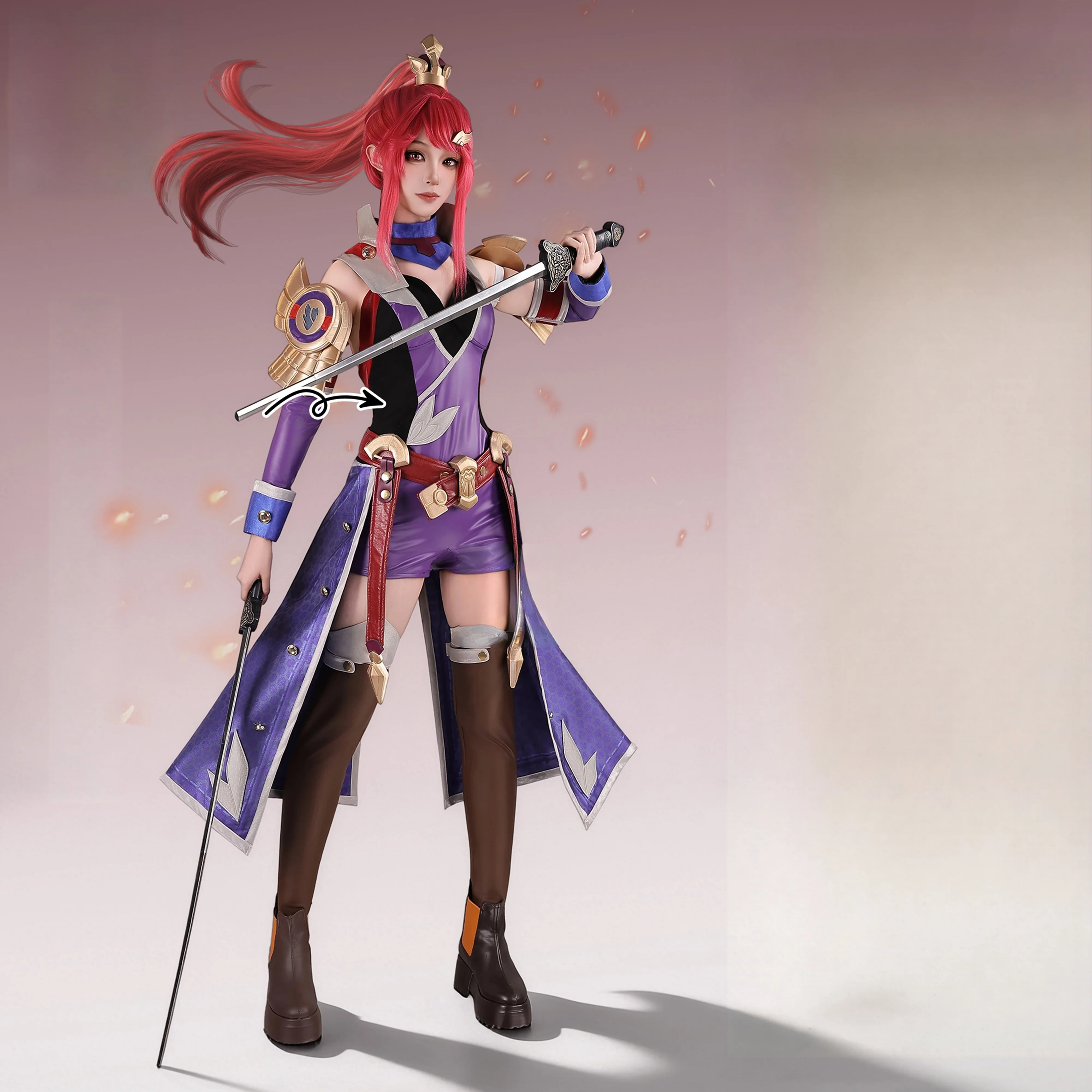 Game Honor of Kings Hua Mulan Cosplay Outfit Complete Set Uniforms Halloween Christmas Party Women Comic con Anime Battle Suit