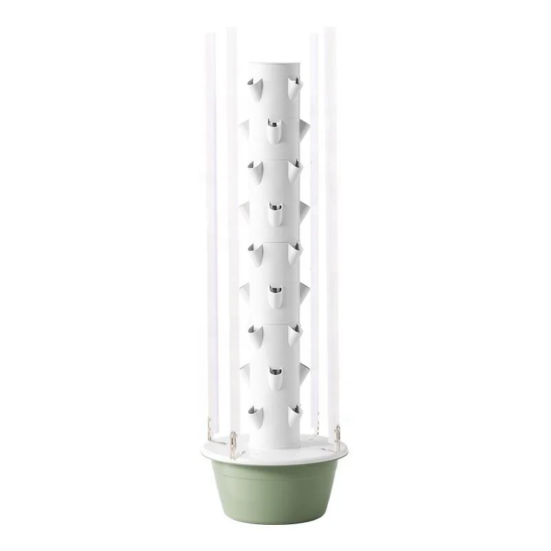Horticultural 9 Layers Soilless Culture 9 Layers Flower Lettuce Growing Vertical Petal Hydroponic Towers With Led Grow Light