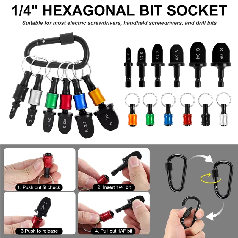 A04G-Bit Holder Keychain HVAC Repairing Set New Manual Copper Pipe Expander Air Conditioner Swaging Tool