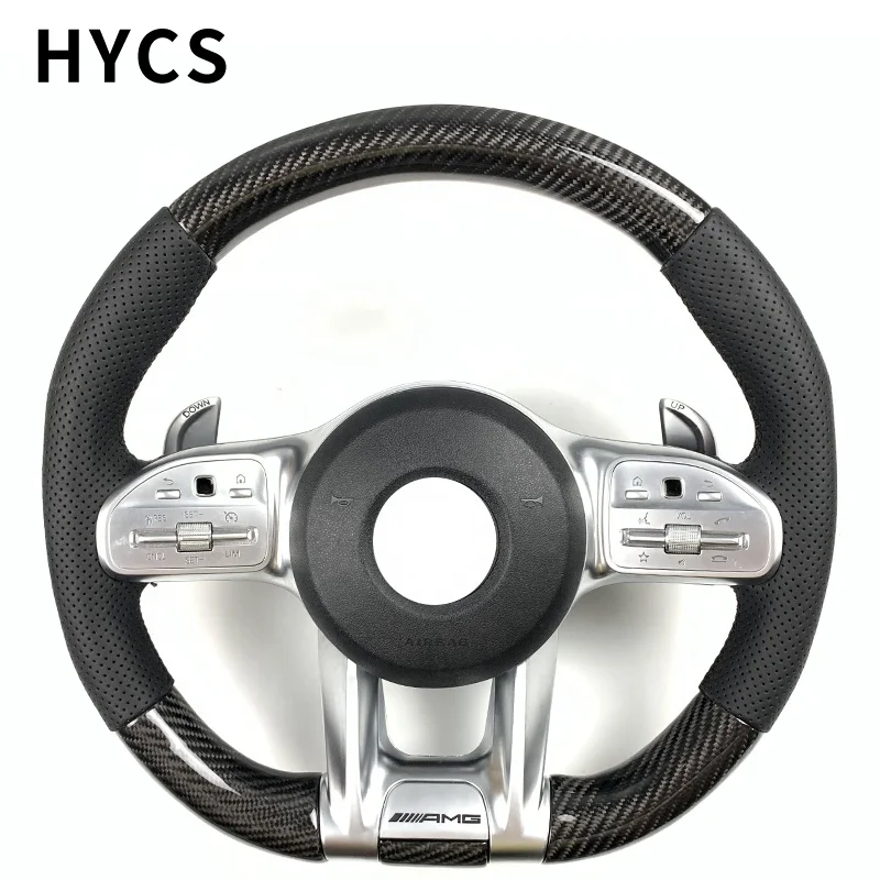 Car interior accessories custom competitive carbon fiber steering wheel for Me-rcedes-B-enz B-class C-class AMG809