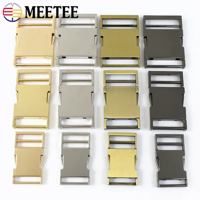 

2/5Pcs 19-38mm Metal Quick Side Release Buckle for Bag Strap Adjuster Clip Clasp Backpack Webbing Buckles Hardware Accessories