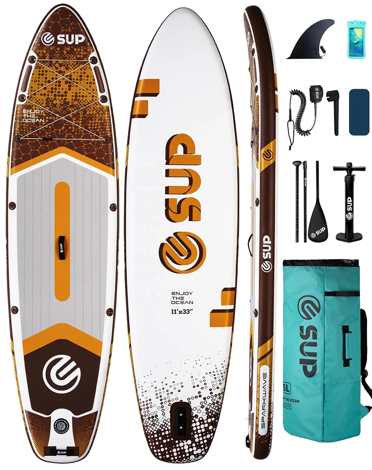 

Portable 11ft E-SUP Inflatable PVC Board for Camping Sunset Cruise Ocean Use Compact Design sup Water Sport