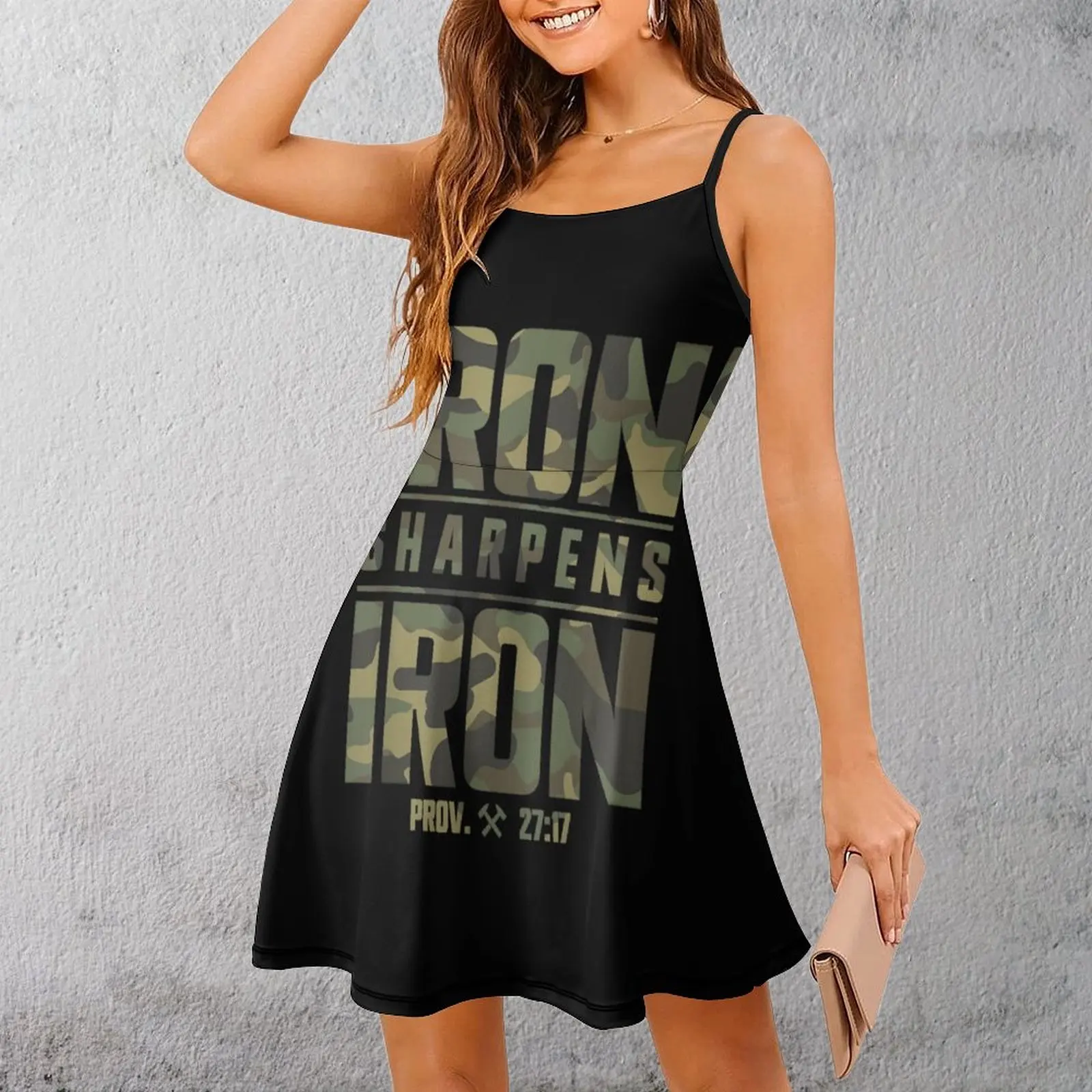 

Женское платье на бретельках с камуфляжным принтом в стиле Библии, платье на подтяжках с графическим юмором, сексуальное женское платье премиум-класса, коктейли