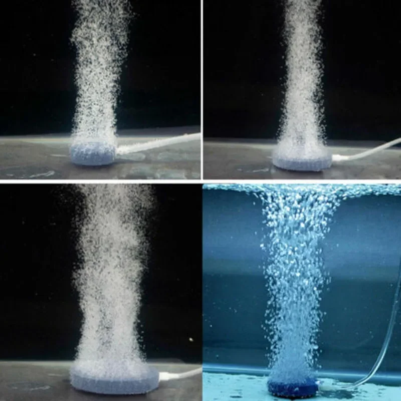 1 Stück 40/50/60/70/80/100mm Belüftungsstein für Aquarium Fischbeckenpumpe Hydroponische Sauerstoffplatte Mini-Luftpumpenzubehör – Detail 12