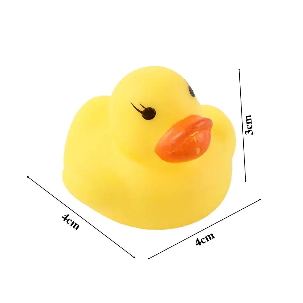 Jouets de piscine pour garçons et filles, 10 pièces/lot, jeu de canards jaunes, canards de bain, canards en caoutchouc grinçants, jouets de bain pour bébé