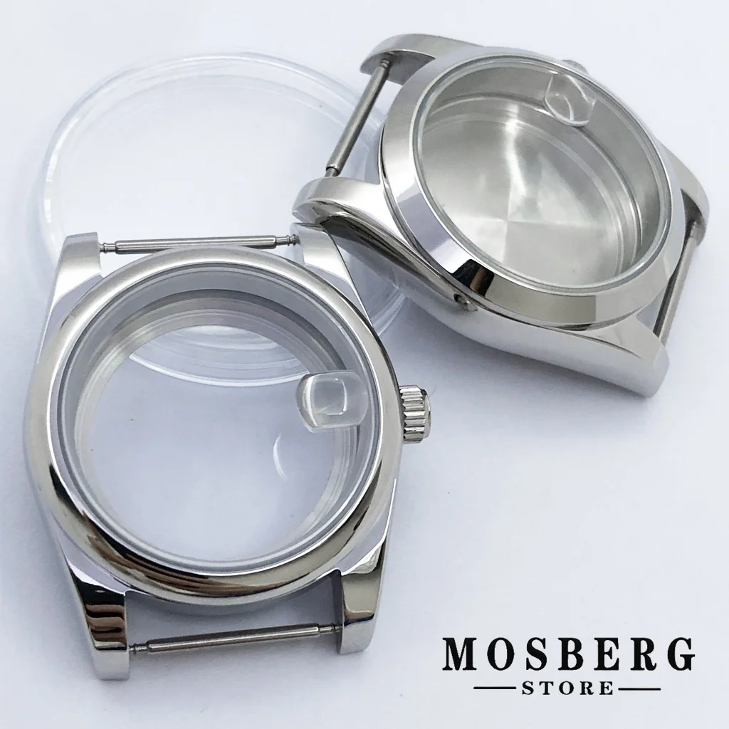 36mm 40mm Watch Case Sapphire Glass Fit NH35 NH36 NH34 ETA2824 PT5000 Automatic Movement Accessory Part