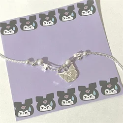 Kawaii Sanrio Kuromi Hello Kitty Mymelody Cinnamoroll Bracelet Cartoon Men and Women Gift Charms Girls Jewelry Accessories