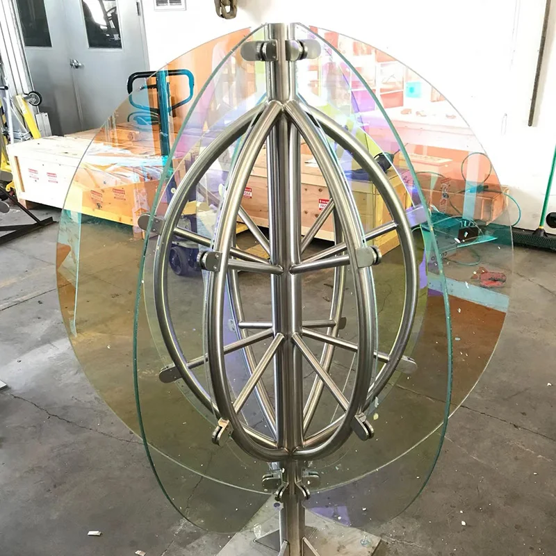 

Customized Colorful Acrylic Installation for Modern Park Floor Decoration