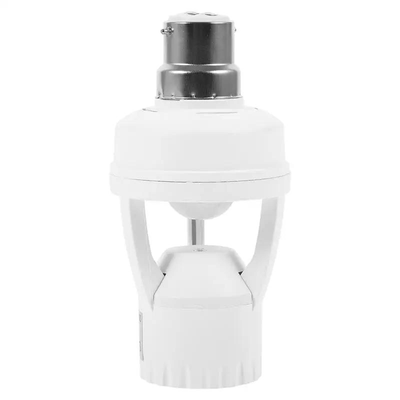 Induction Lamp Holder Bulb B22 To E27 E14 To E27 Smart Adapter LED Chandelier Smart Light Bulbs Human Sensor PC Motion Outlet