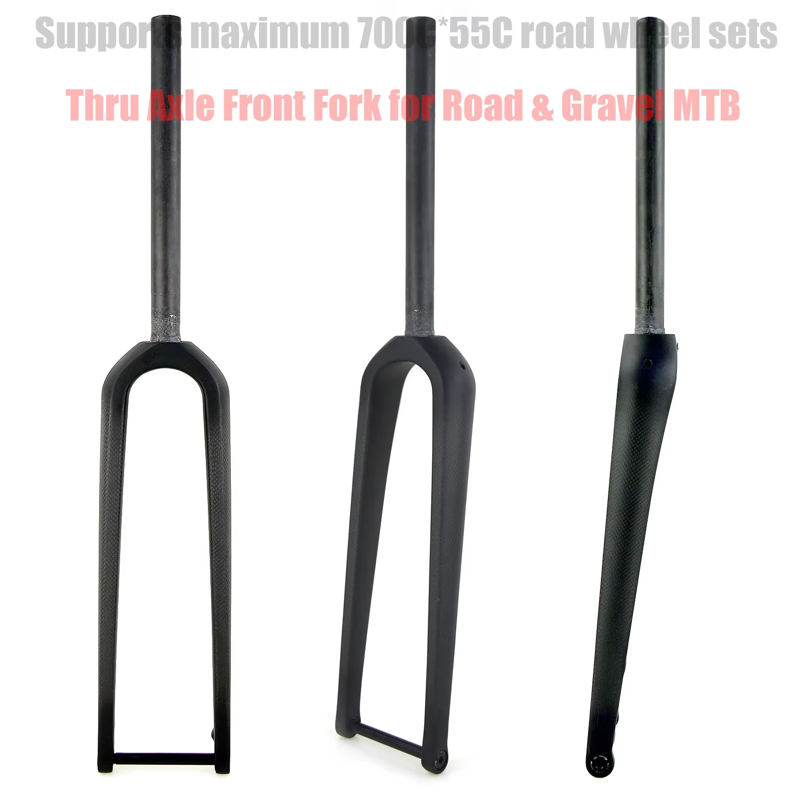 Carbon Fork Gravel Disc Brake - شوكة دراجة جبلية جديدة T100012x100mm من