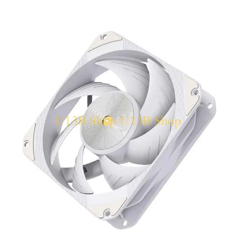 U13B Small Temperature Control PC Fan 120mm Strong ABS Gaming Case Fan for Desktop