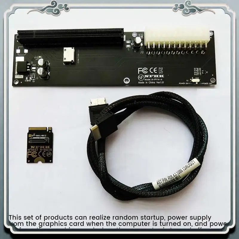 Premium For Oculink SFF-8612 SFF-8611 Adapter Card PCI-E 16X 2230 M.2 M-Key Adapter For GPD WIN Max2 External Graphics Card