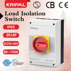 Waterproof  Electrical Control 150A Isolator Switch 100A Changeover Switch AC Switches 0-1-2 Selector Switch Three-phase Switch