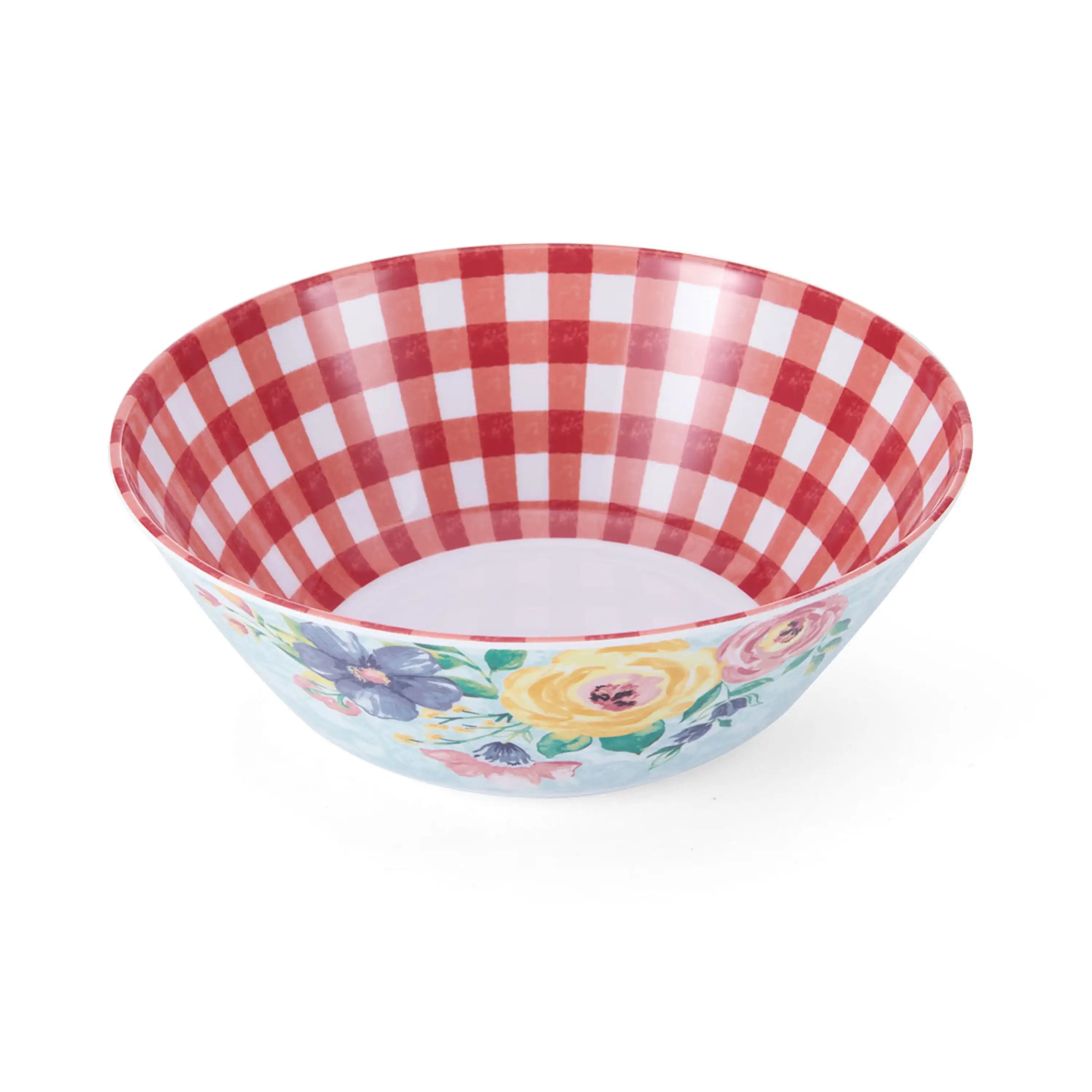 Set of 3 10-inch Melamine Salad Bowls in Assorted Patterns Dishwasher Safe  Top Rack Only Practical and Convenient