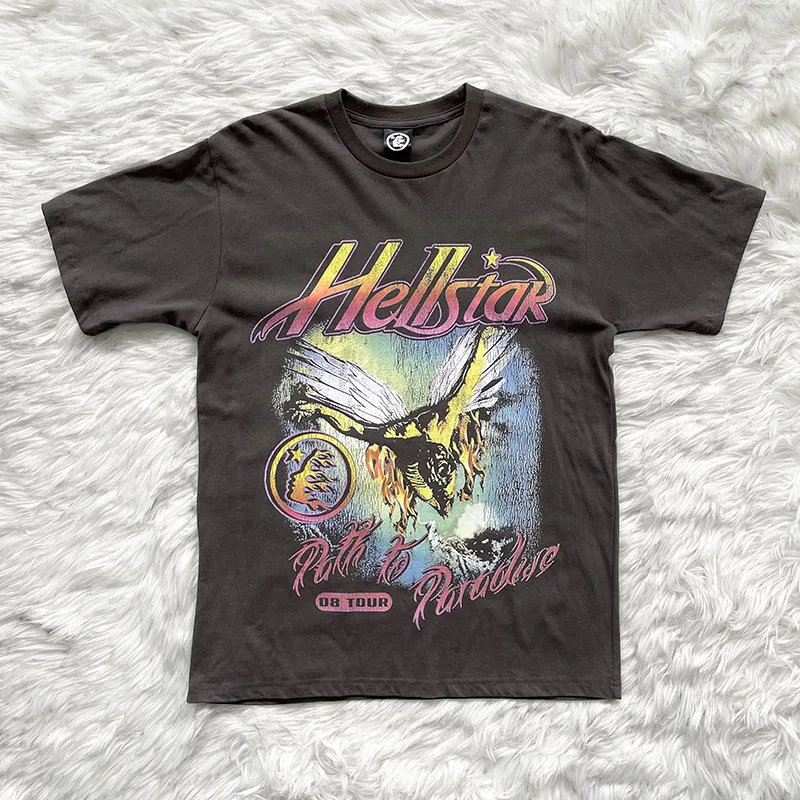 Studios Metal Angel ort Sve T-irt round Ne Youth Faion Summer 2023 Stand Fit Men's Casual Wear