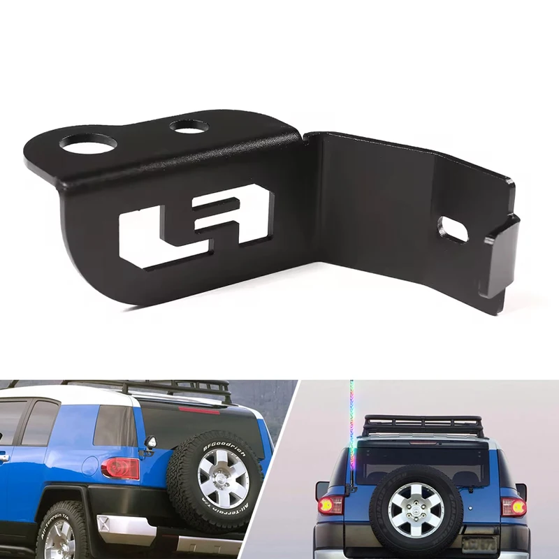 

Tailgate Hinge Mounted Flag Pole Antenna Holder Antenna Flag Pole Bracket For Toyota FJ Cruiser 2007 2008 2009 2010-2021