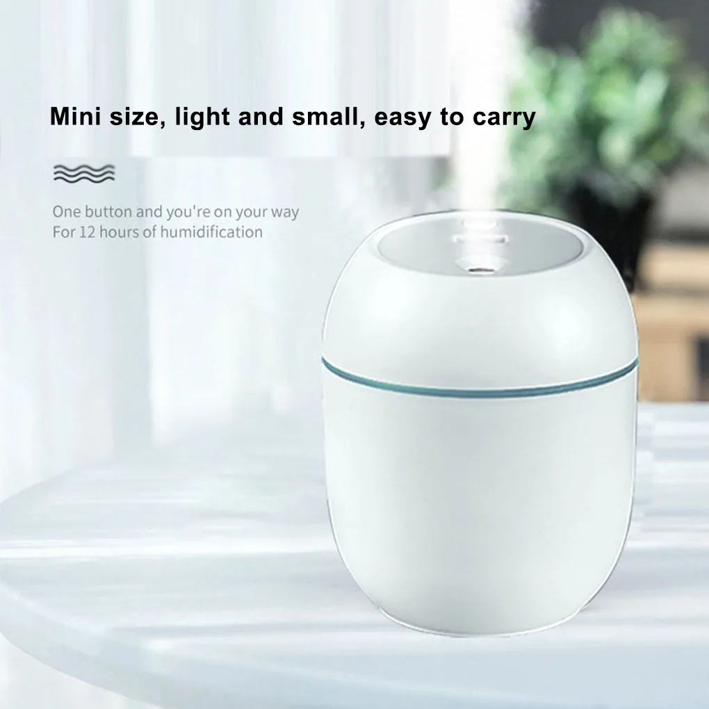 250ML Mini Ultrasonic Air Humidifier Desktop Aroma Essential Oil Diffuser For Home Car USB Fogger Mist Maker with LED Night Lamp